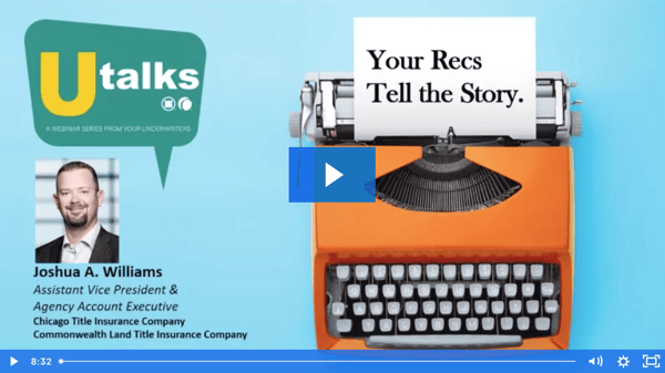 UTalk Your Recs Tell the Story - Part 1