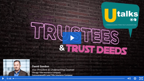 UTalks Trustees and Trust Deeds